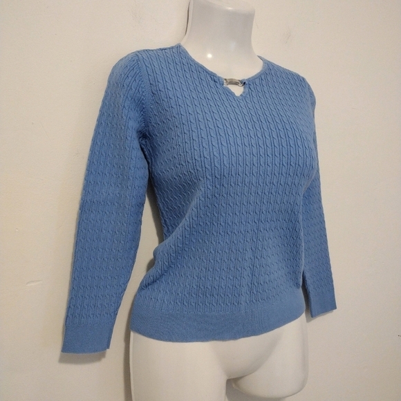 Karen Scott - Petites Rib-Knit Sweater - Picture 6 of 12